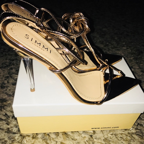 simmi rose gold heels